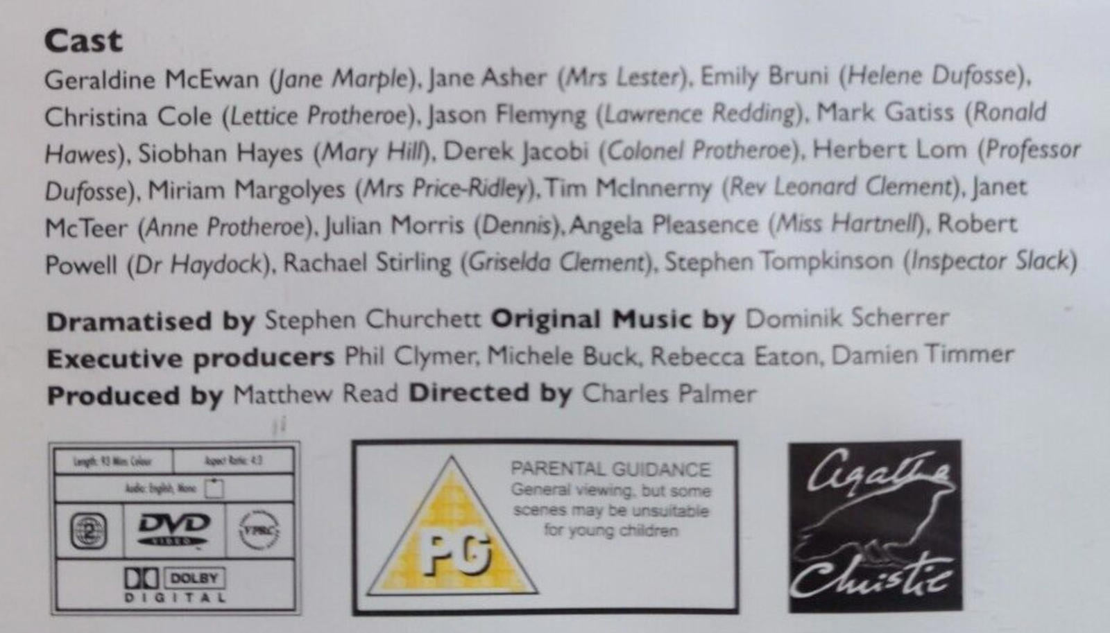 Agatha Christie The Film Collection The Murder At The Vicarage DVD Film Sealed