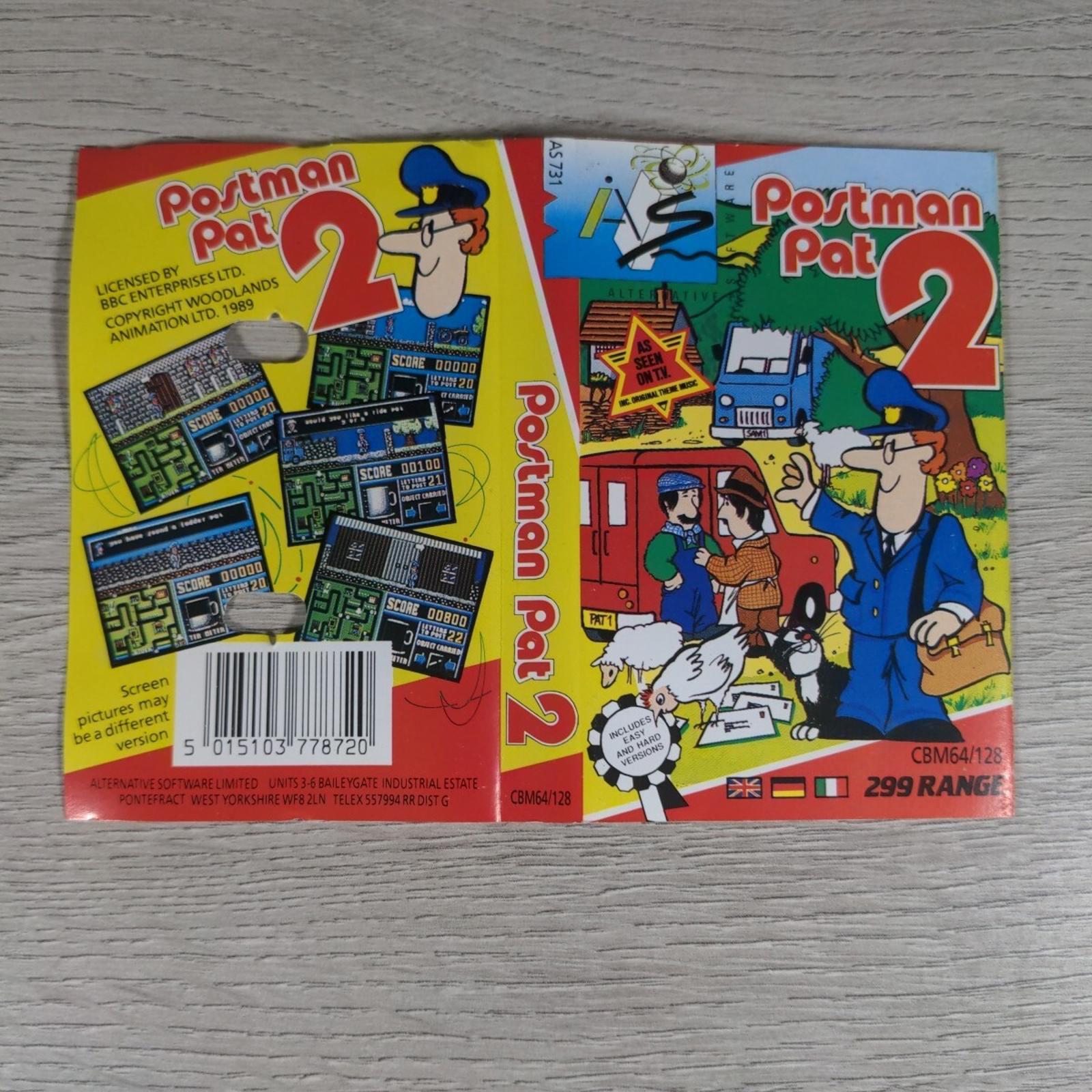 Postman Pat 2 Commodore 64 C64 Game Cassette Tested & Working