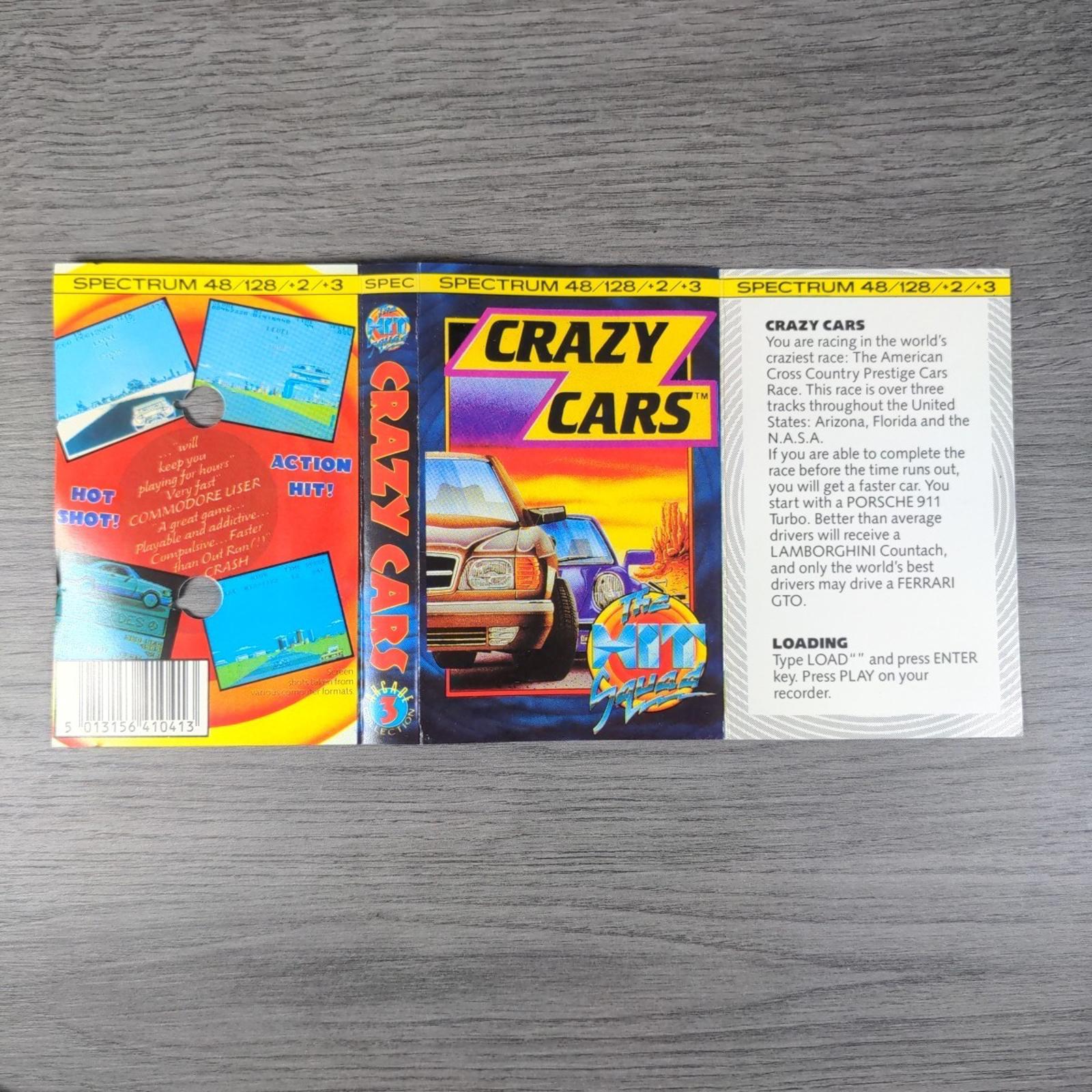 Crazy Cars  ZX Spectrum 48/128K Game Cassette The Hit Squad Tested & Working - Retrorama UK