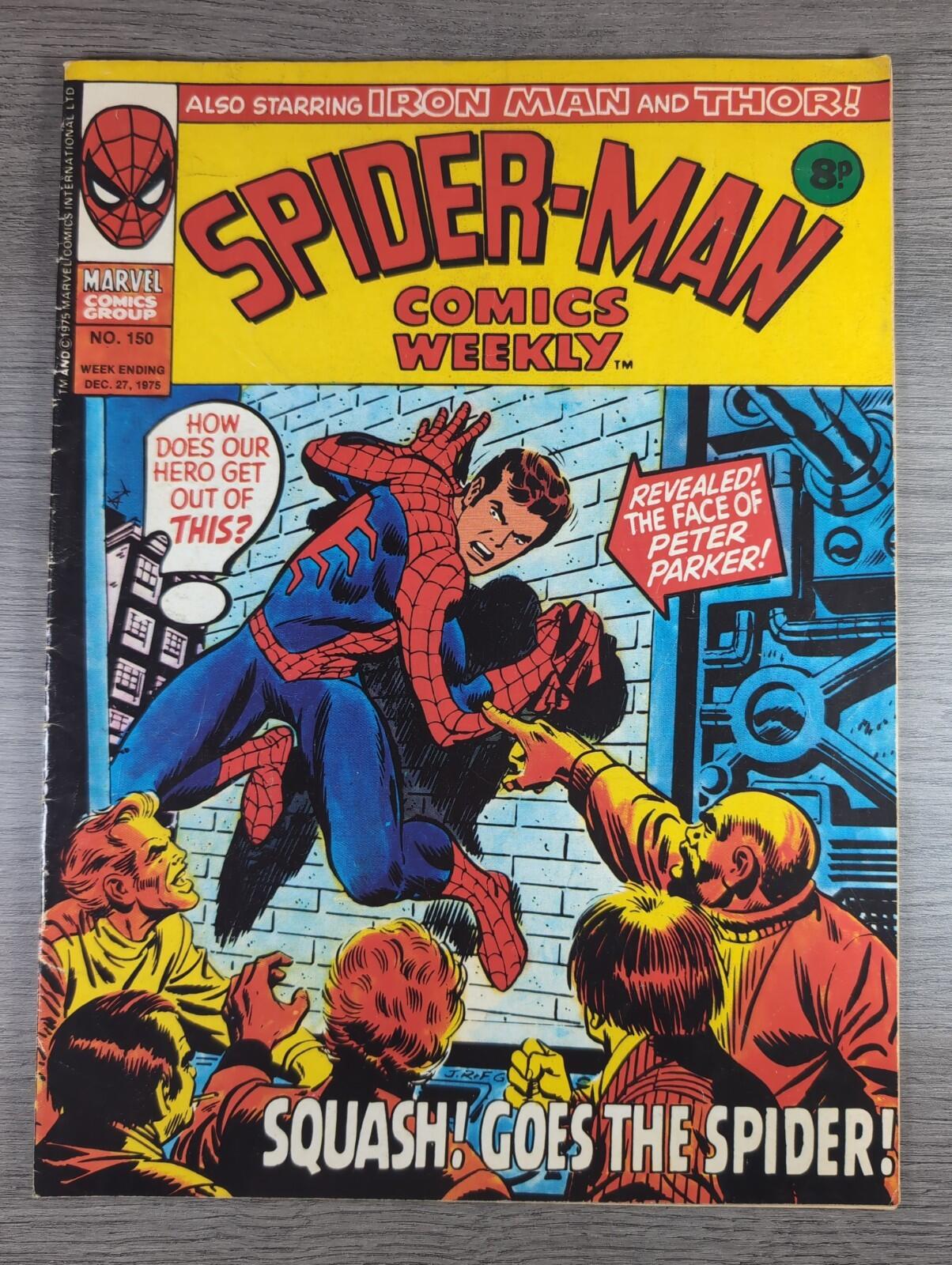 Spider-Man Comics Weekly No 150 Marvel Comics UK 27th December 1975