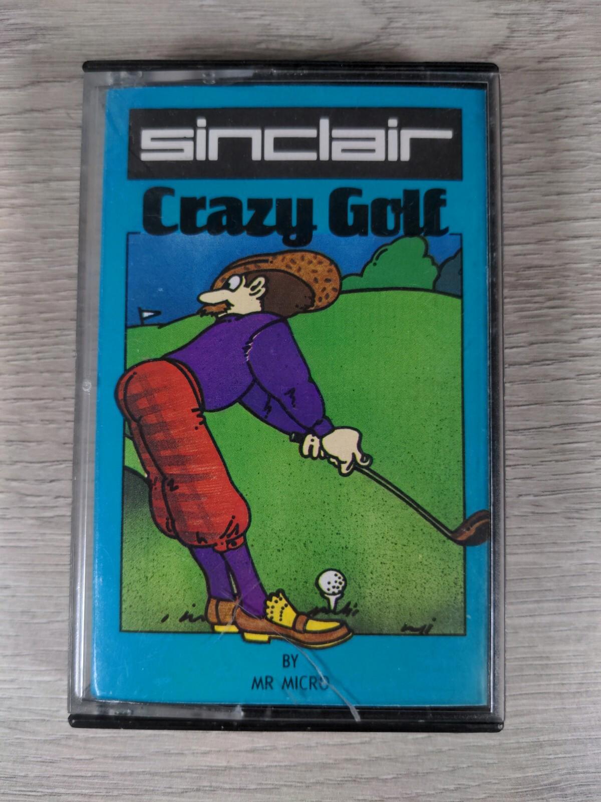 Crazy Golf Sinclair ZX Spectrum 48K Video Game Cassette Tested & Working