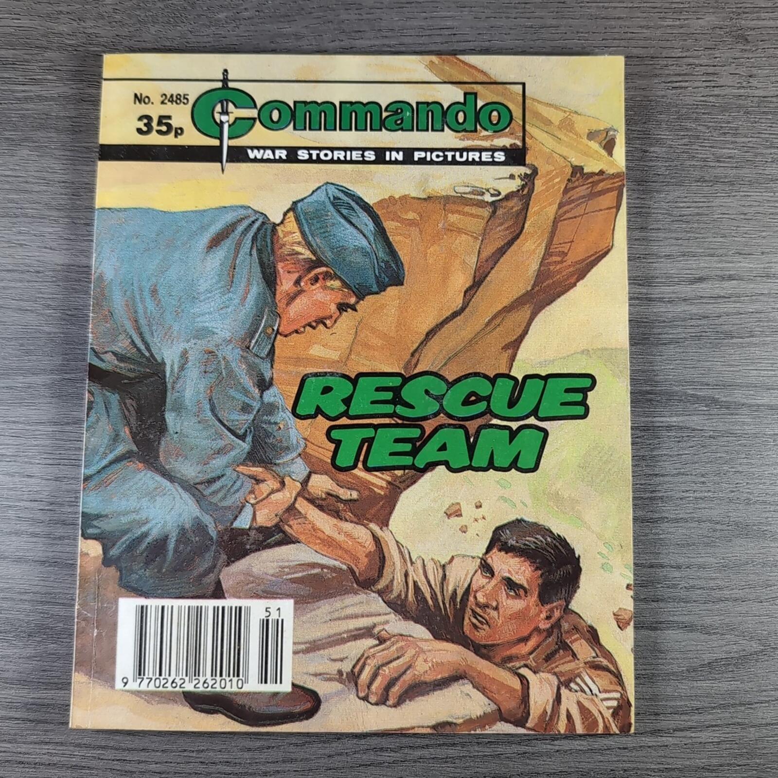 Commando Comic 2485 Rescue Team Vintage War Comic