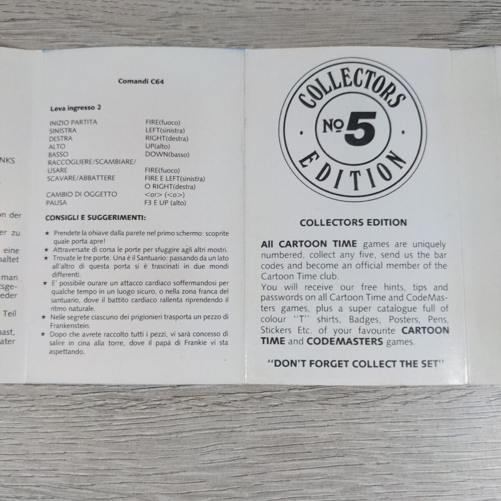 Frankenstein Jnr. Commodore 64 C64 Game Cassette Tested & Working