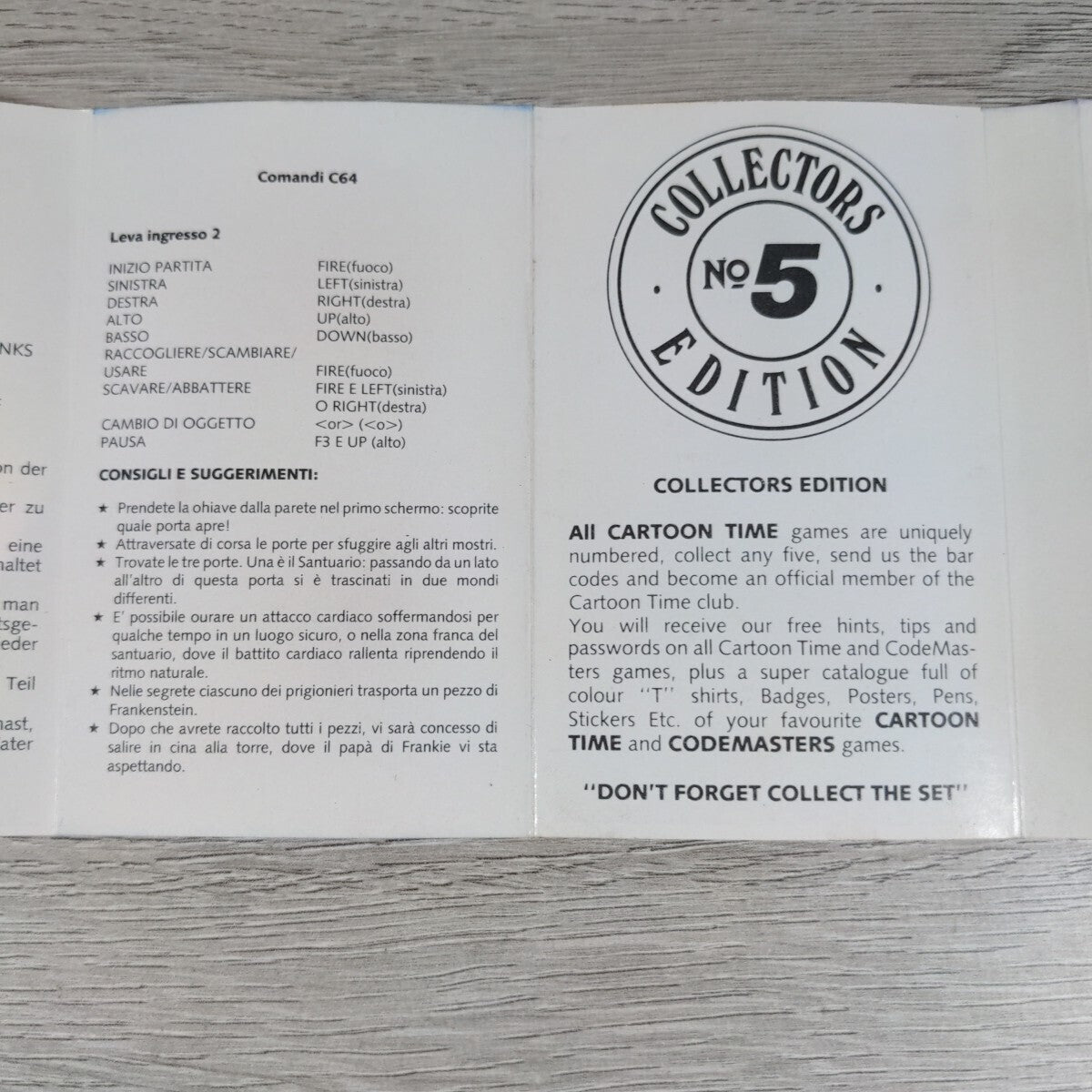 Frankenstein Jnr. Commodore 64 C64 Game Cassette Tested & Working