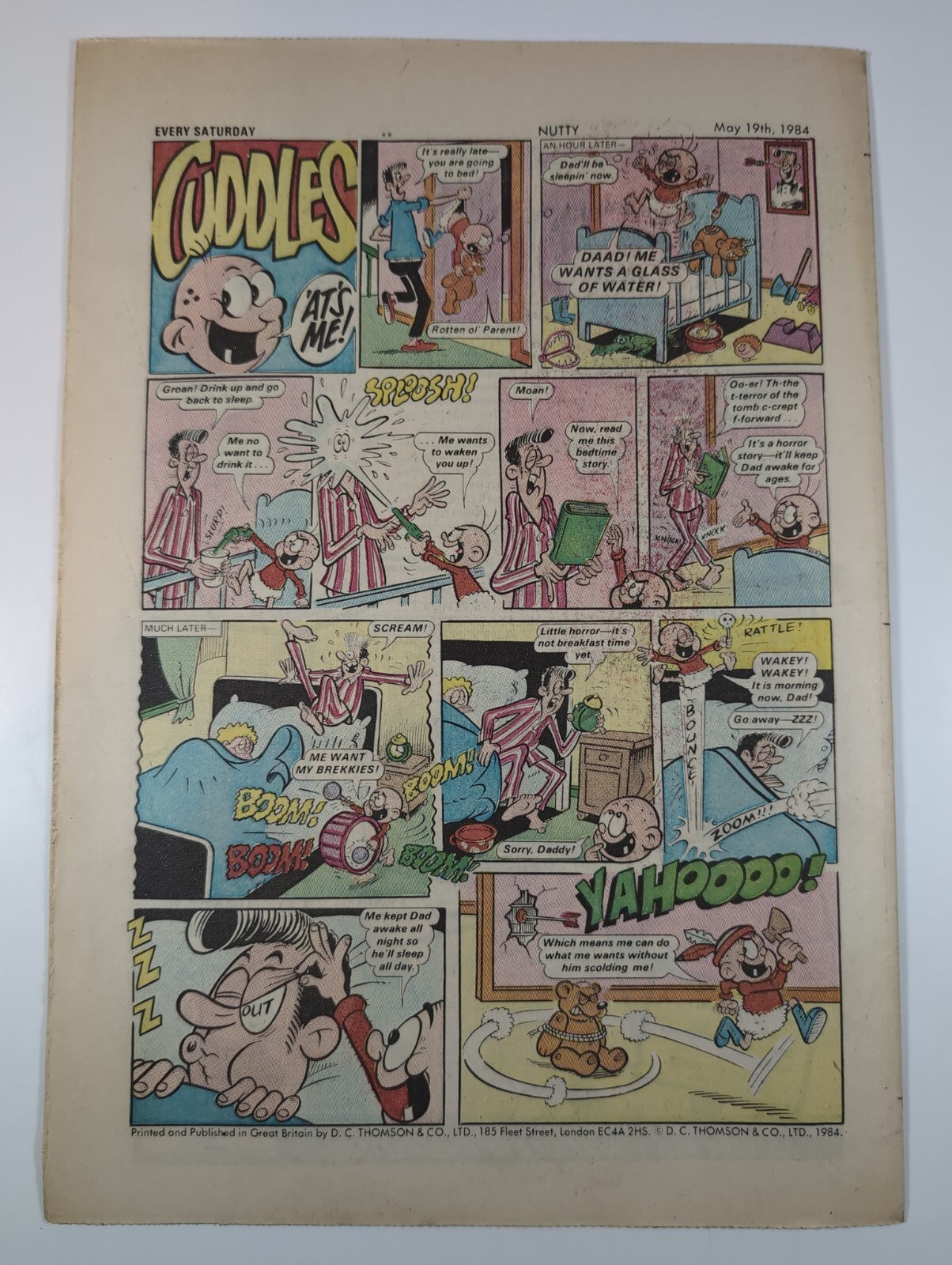Nutty Comic Featuring Bananaman Issue No. 223 May 19th 1984 Vintage Retro Comic