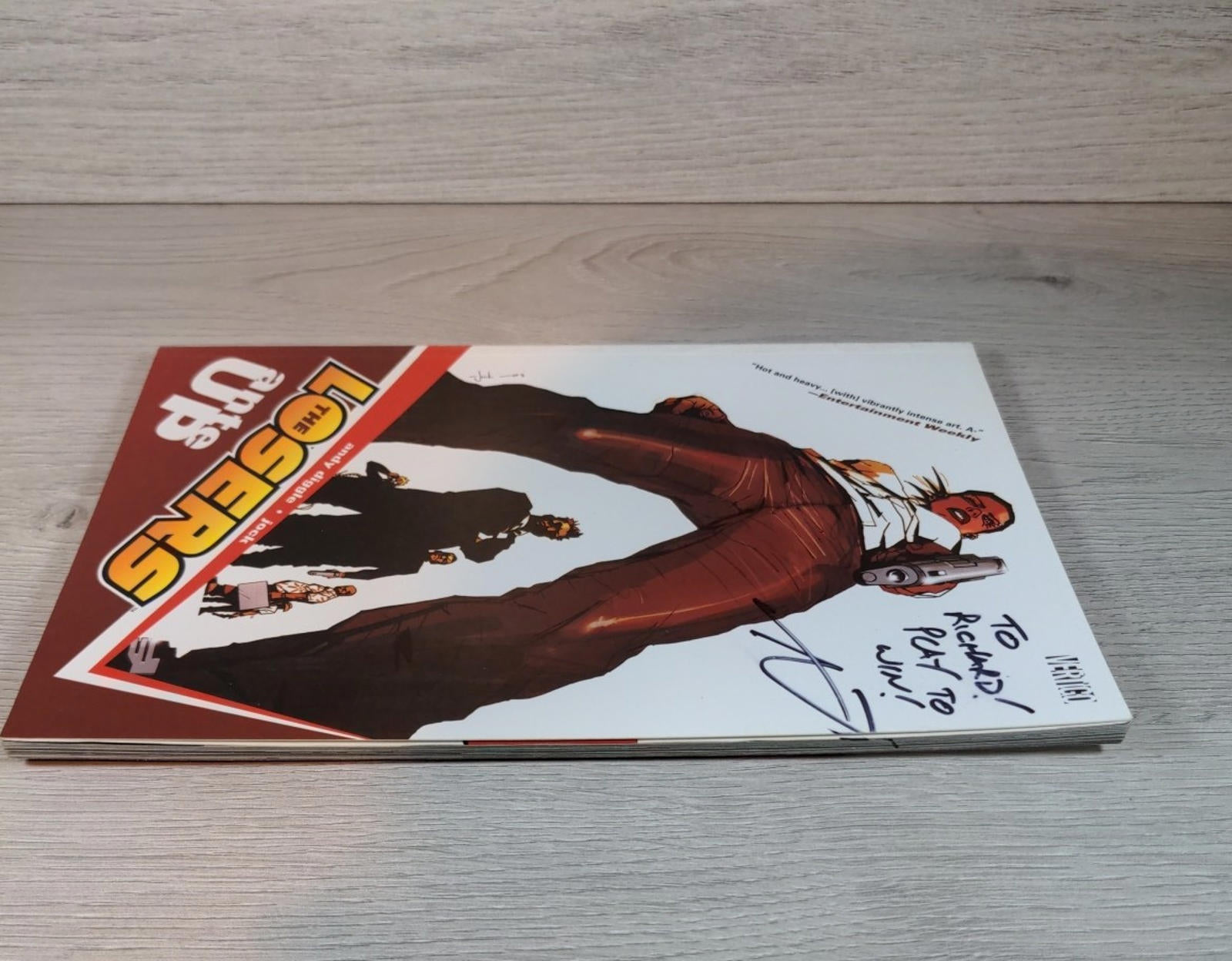 The Losers Ante Up Vol 1 Vertigo Graphic Novel Signed Cover Graphic Novel