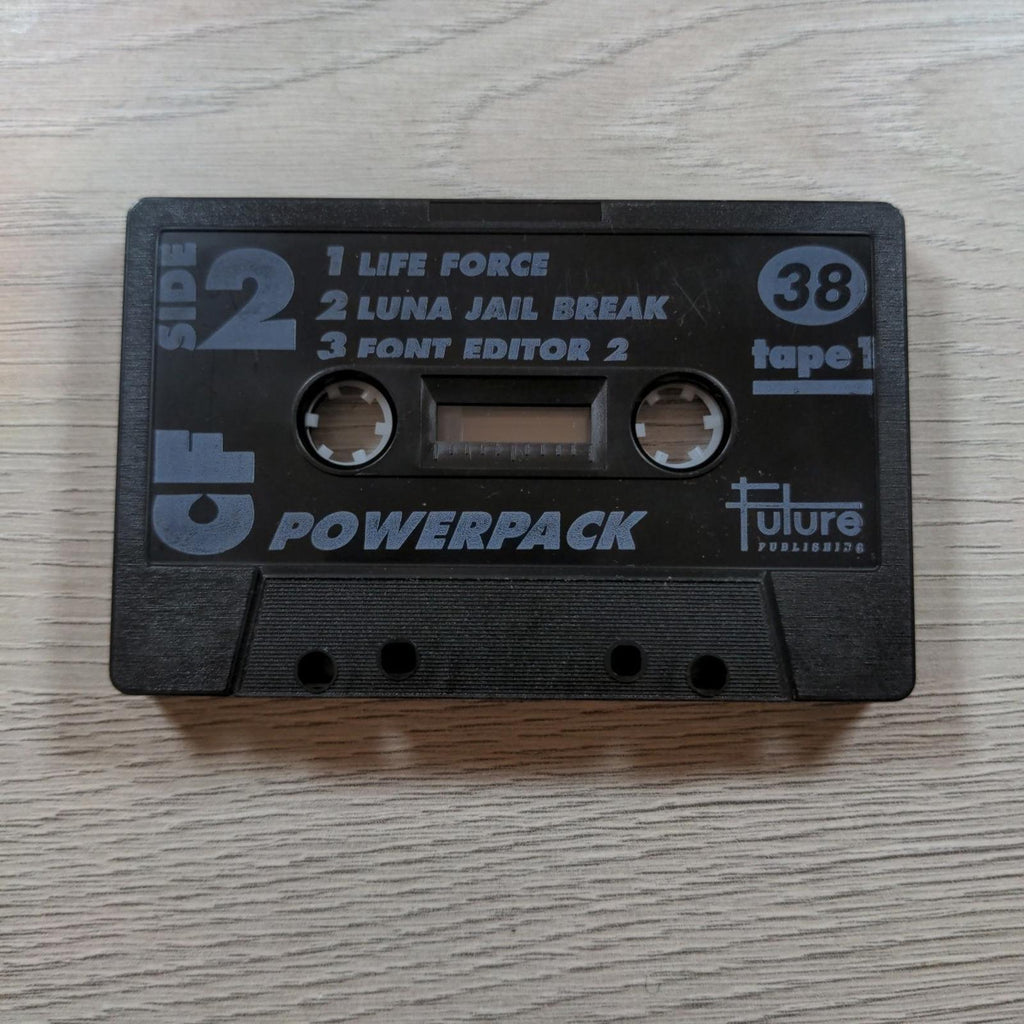The CF Power Pack Tape 38 Commodore 64 C64 Video Game Cassette Tested & Working