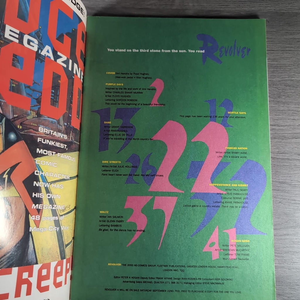 Revolver Comic Issues 1, 2 & 3  A 2000AD Production Vintage Comic