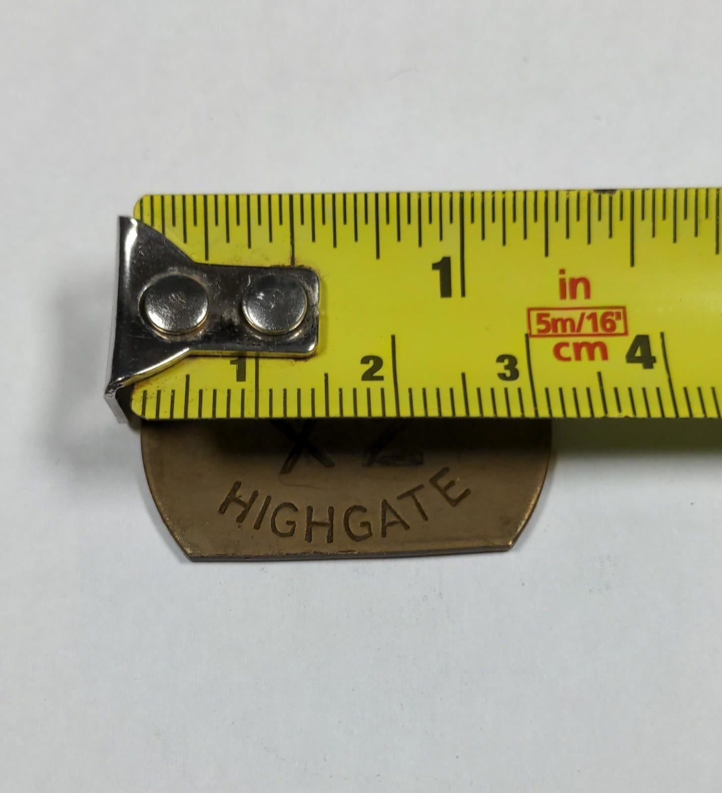 Highgate Colliery X2 N.C.B Brass Miners Pit Check Token Mining Memorabilia