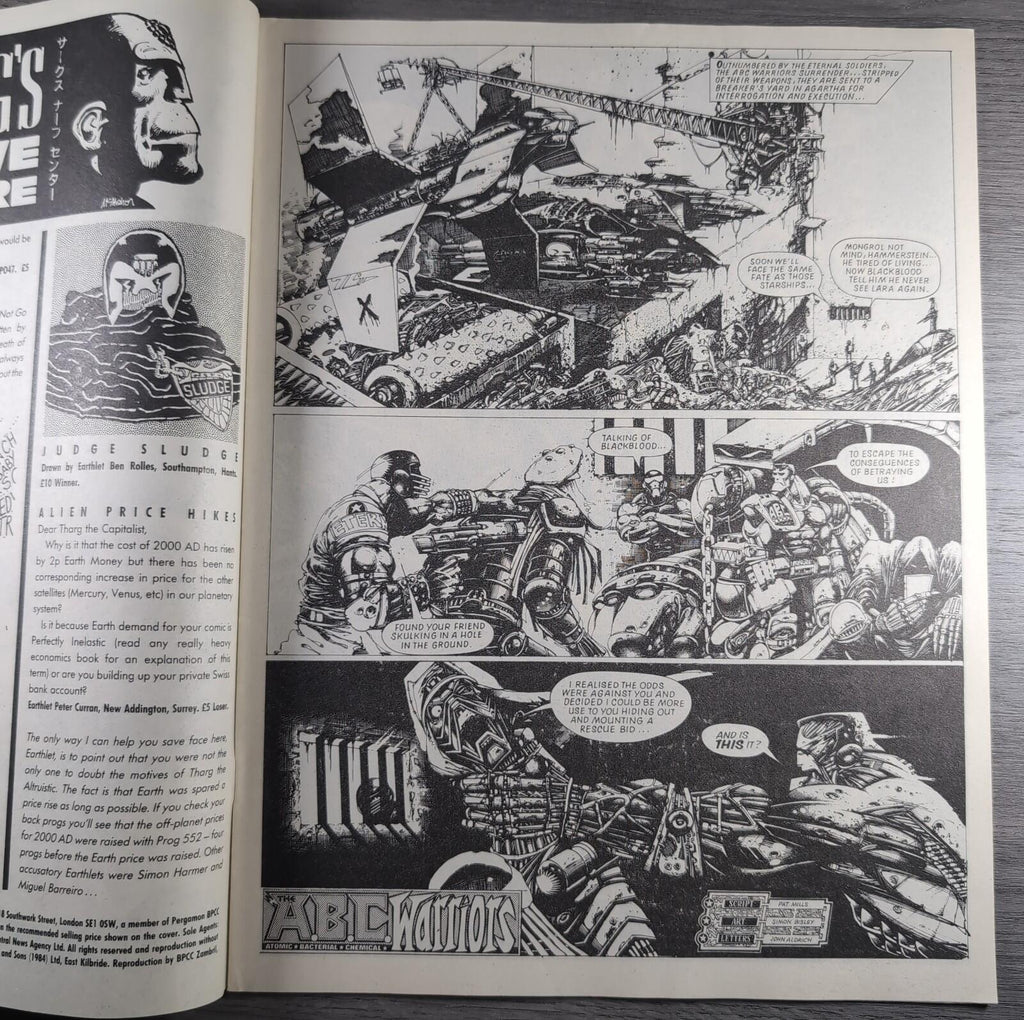 2000AD Prog 565  Featuring Judge Dredd 12th March 1988 Vintage Comic