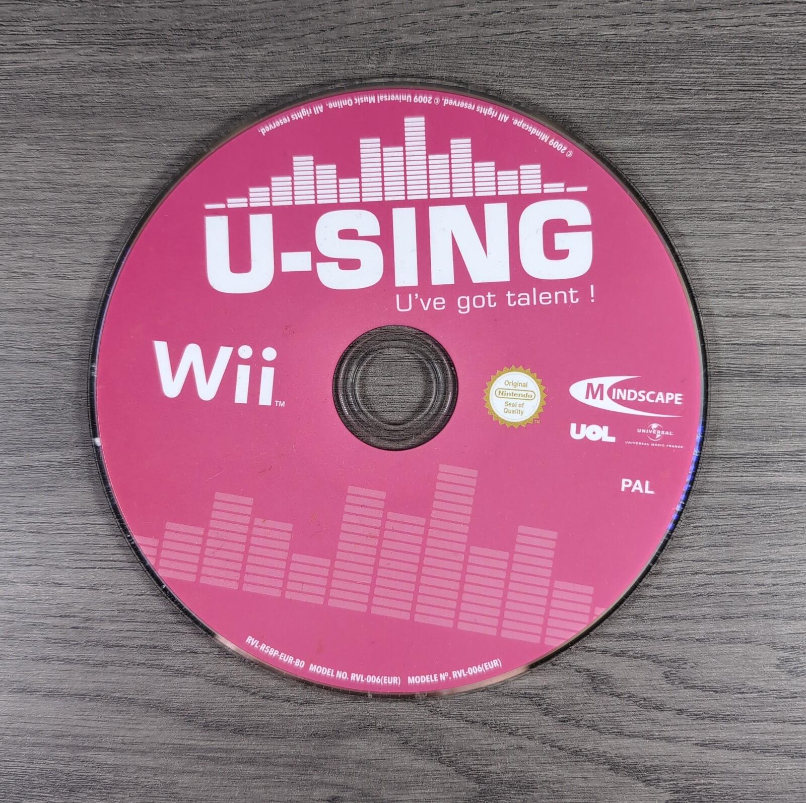 Nintendo Wii Logitech Microphones x 2 With Glee Karaoke & U-Sing Games
