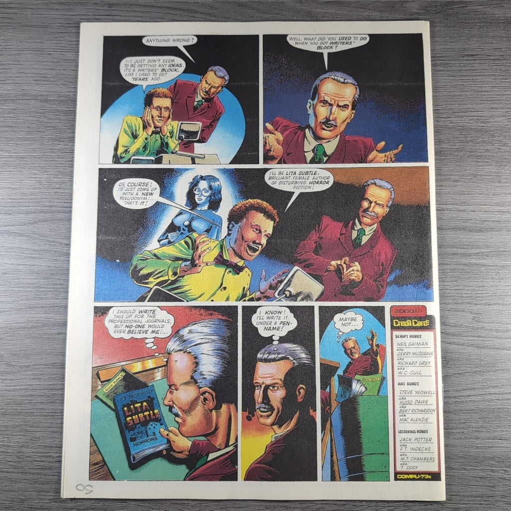 2000AD Prog 538Featuring Judge Dredd 5th September 1987 Vintage Comic
