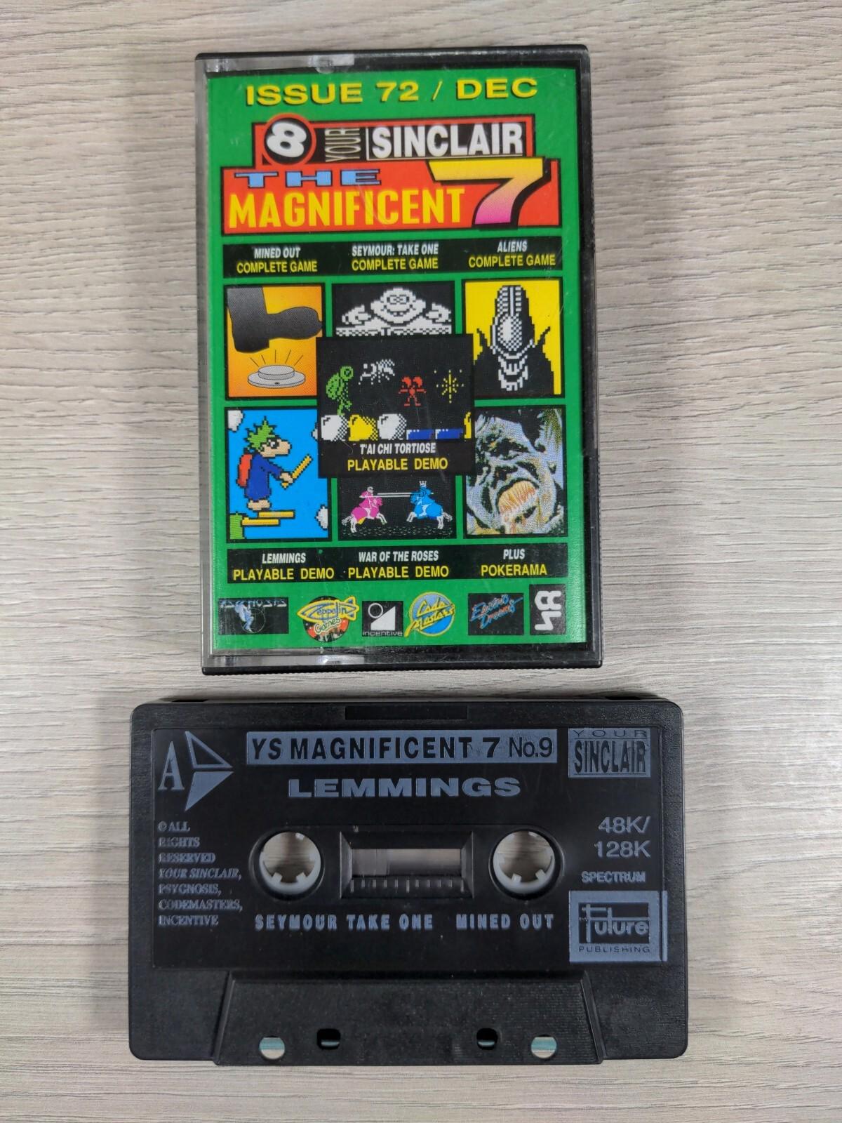 The Magnificent 7 Issue 72 ZX Spectrum 48K 128K Game Cassette Tested & Working - Retrorama UK
