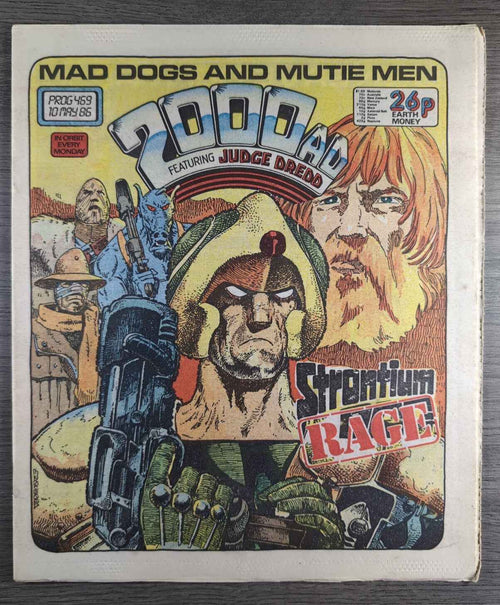 2000AD Prog 469 Featuring Judge Dread Comic 10th May 1986 Vintage Retro Comic