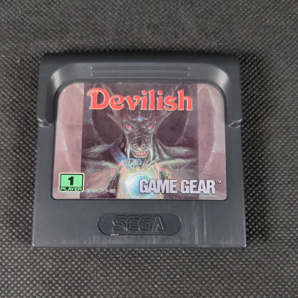 Devilish Cartridge & Manual Sega Game Gear Game Tested & Working