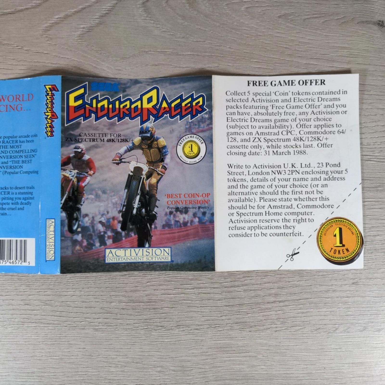Enduro Racer ZX Spectrum 48K 128K Game Cassette Activision Tested & Working