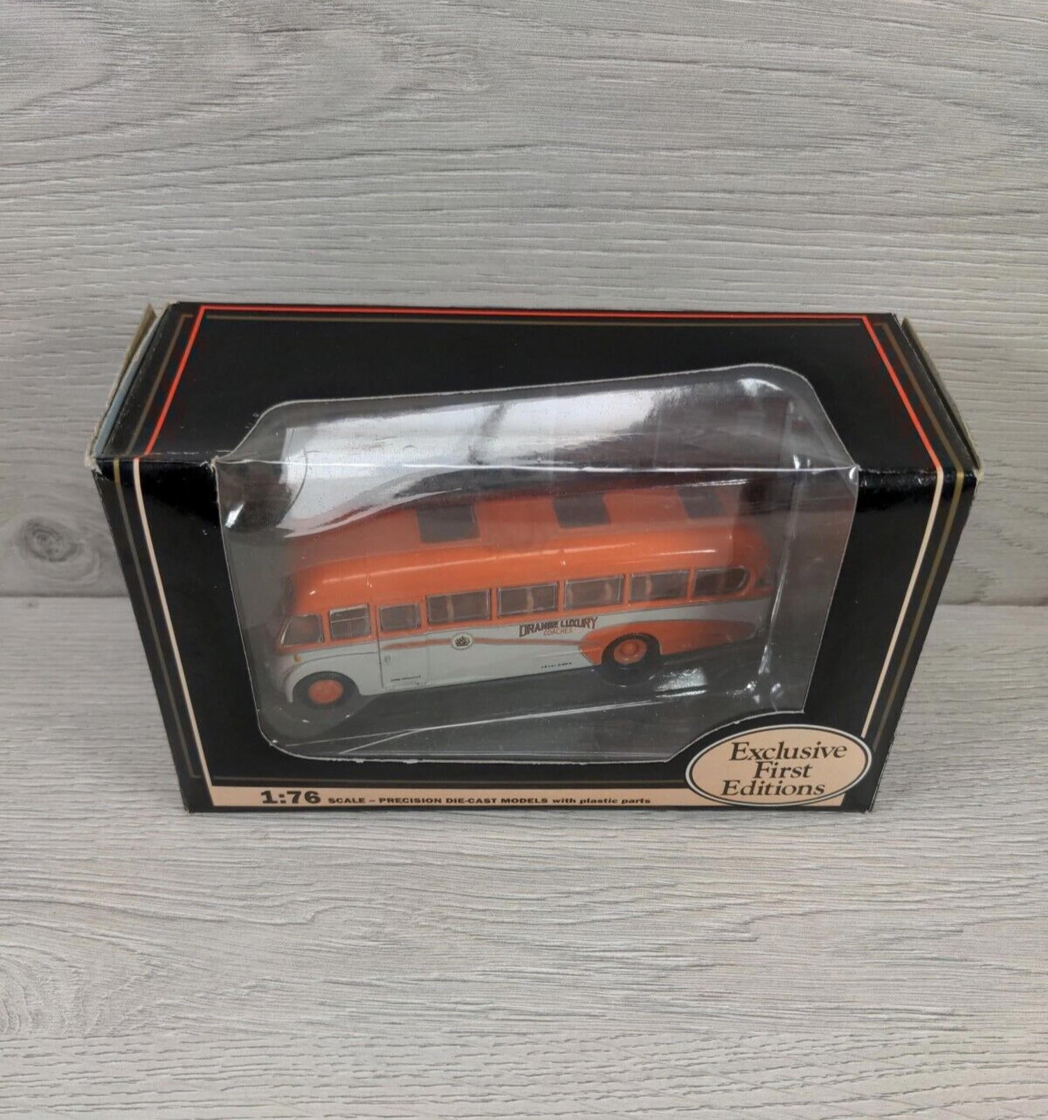 Exclusive First Editions Bedford SB Duple Vega Orange Luxury Coach 1:76 Scale - Retrorama UK