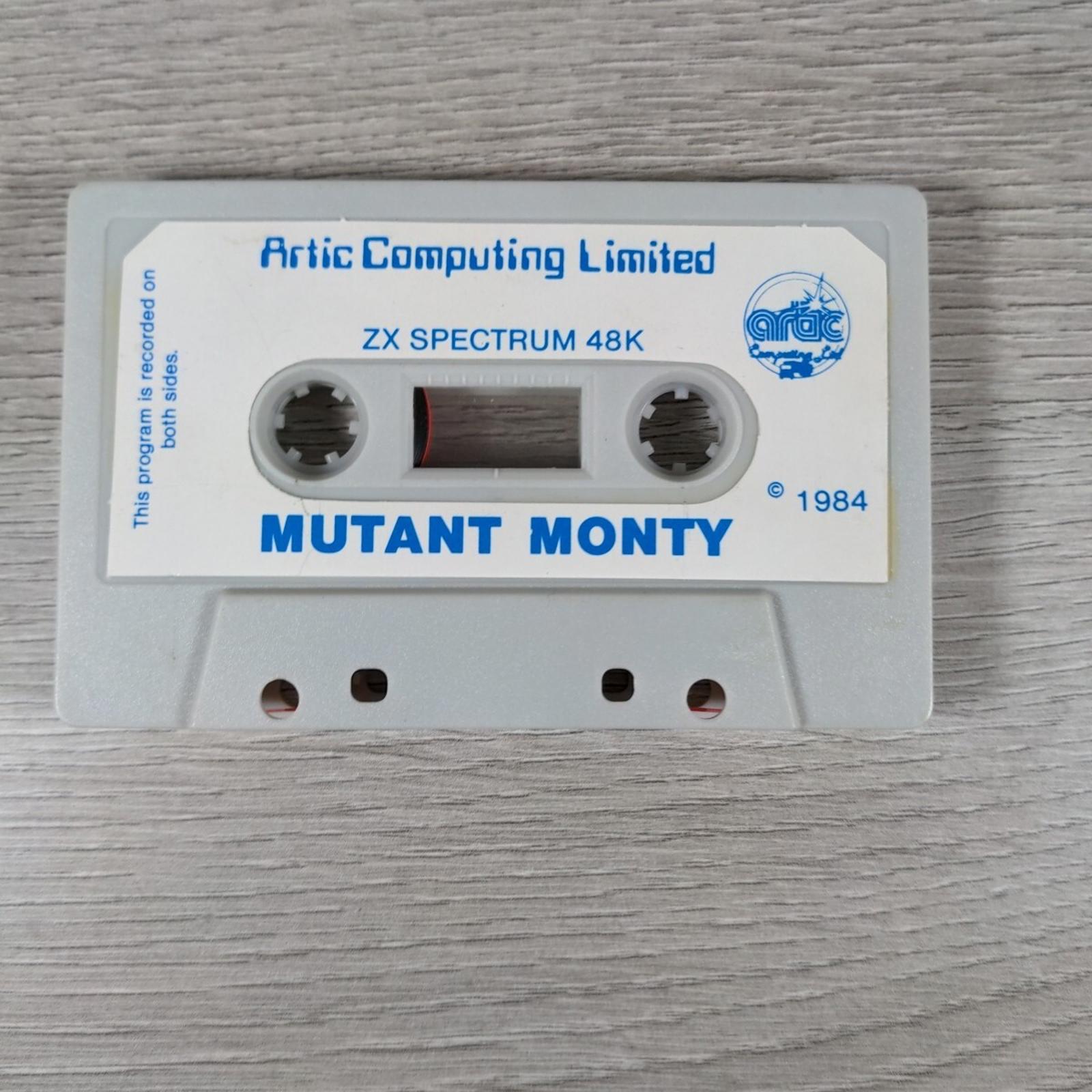 Mutant Monty ZX Spectrum 48K Game Cassette Tested & Working