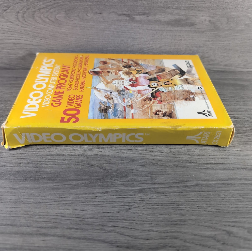Video Olympics Atari 2600 Game CX2621 Cartridge & Manual Boxed Tested & Working