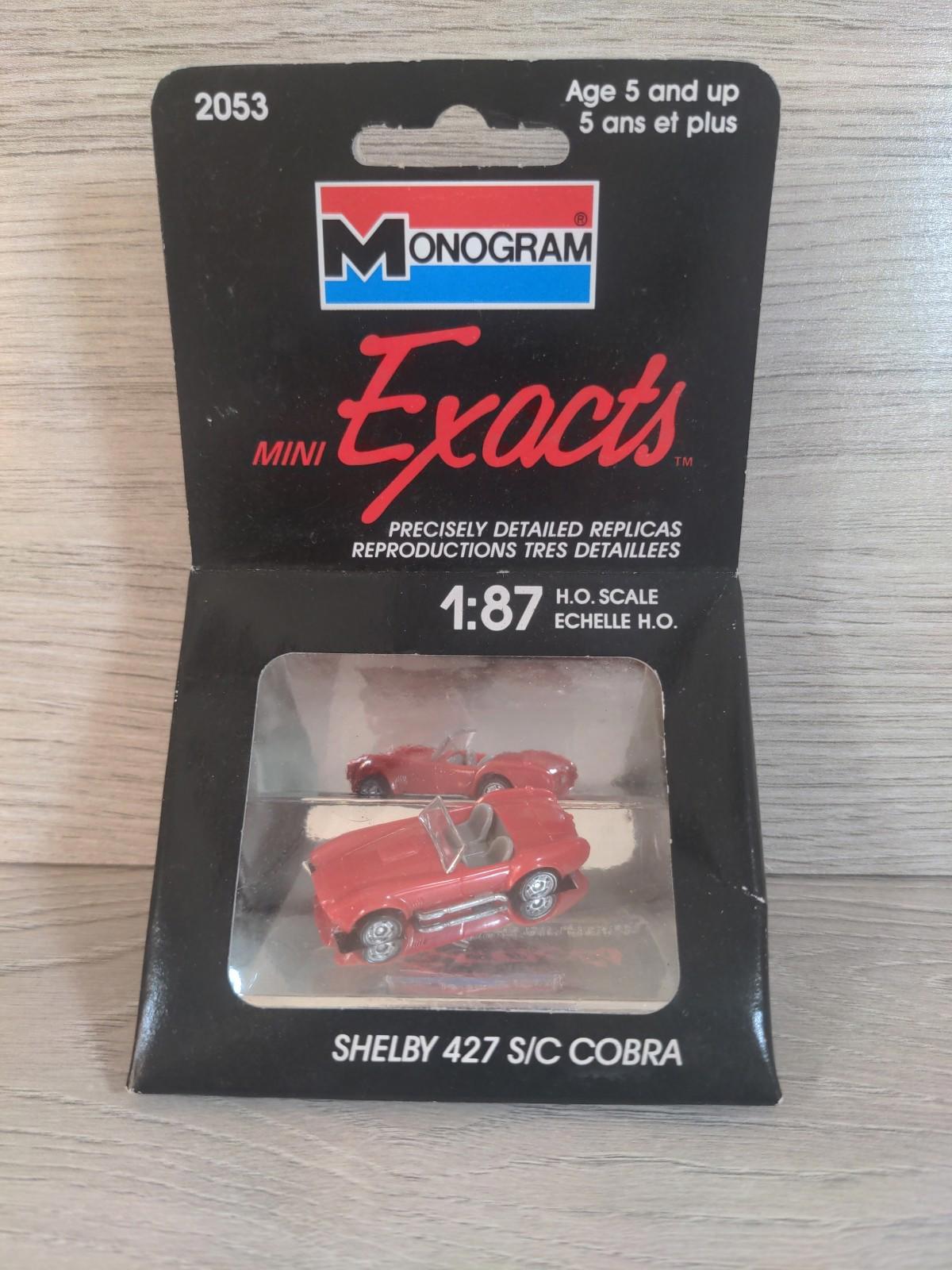 Monogram Mini Exacts Shelby 427 S/C Cobra No 2053 Diecast Model 1:87 H.O Scale