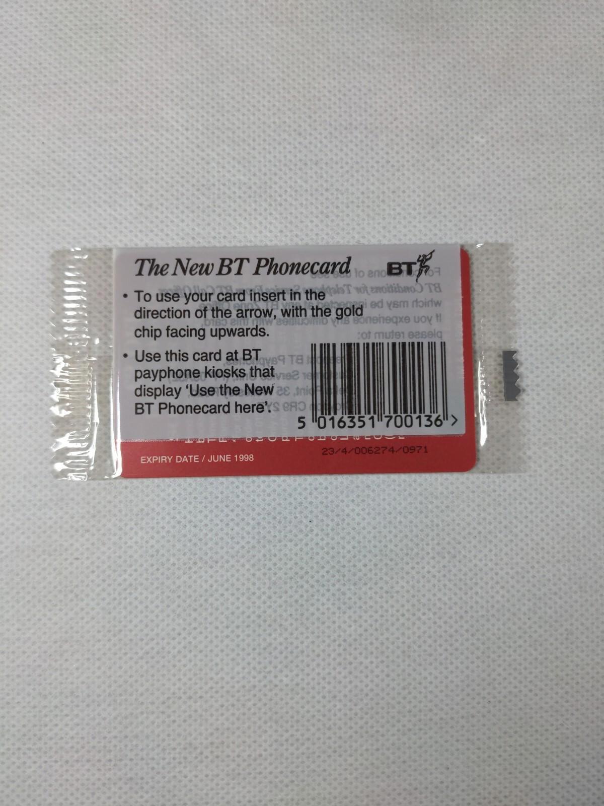 BT Phone Card  Special Edition Unused Vintage £2 Chip Phonecard Unopened Sealed - Retrorama UK