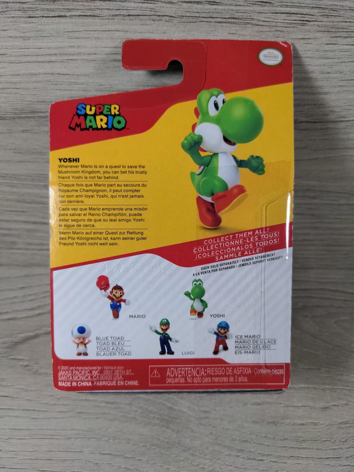 Super Mario Yoshi  6cm Action Figure Jakks Pacific - Factory Sealed Pack