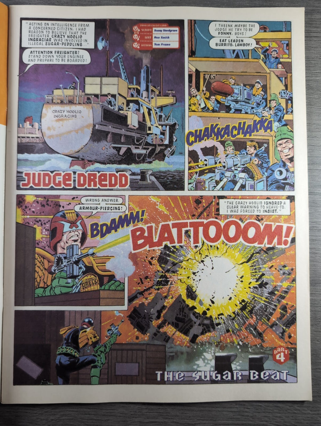 2000AD Prog 876 Featuring Judge Dredd Comic 9th Feb 1994 Vintage Retro Comic