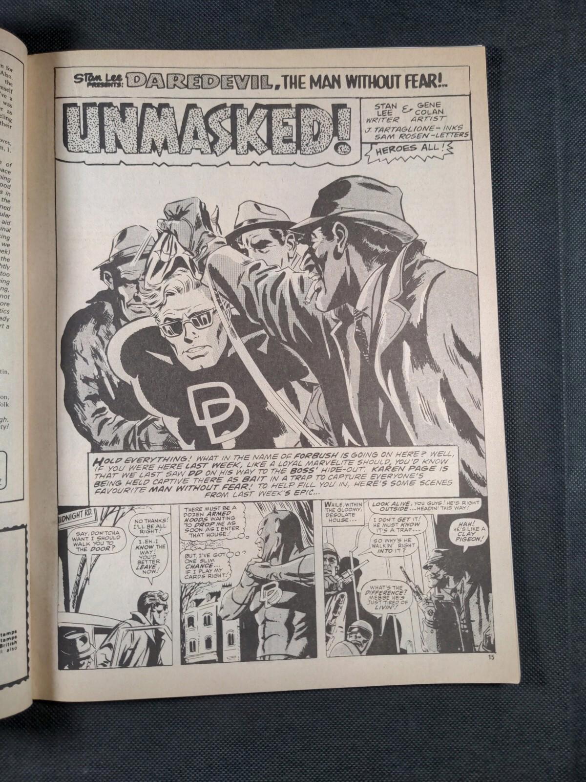 Mighty World of Marvel Issue No 122 February 1975 Vintage Marvel UK Comic