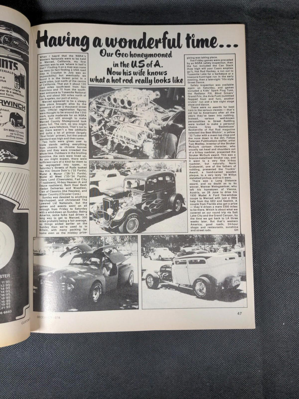 Custom Car Magazine Issue December 1978 Vintage Magazine - Retrorama UK
