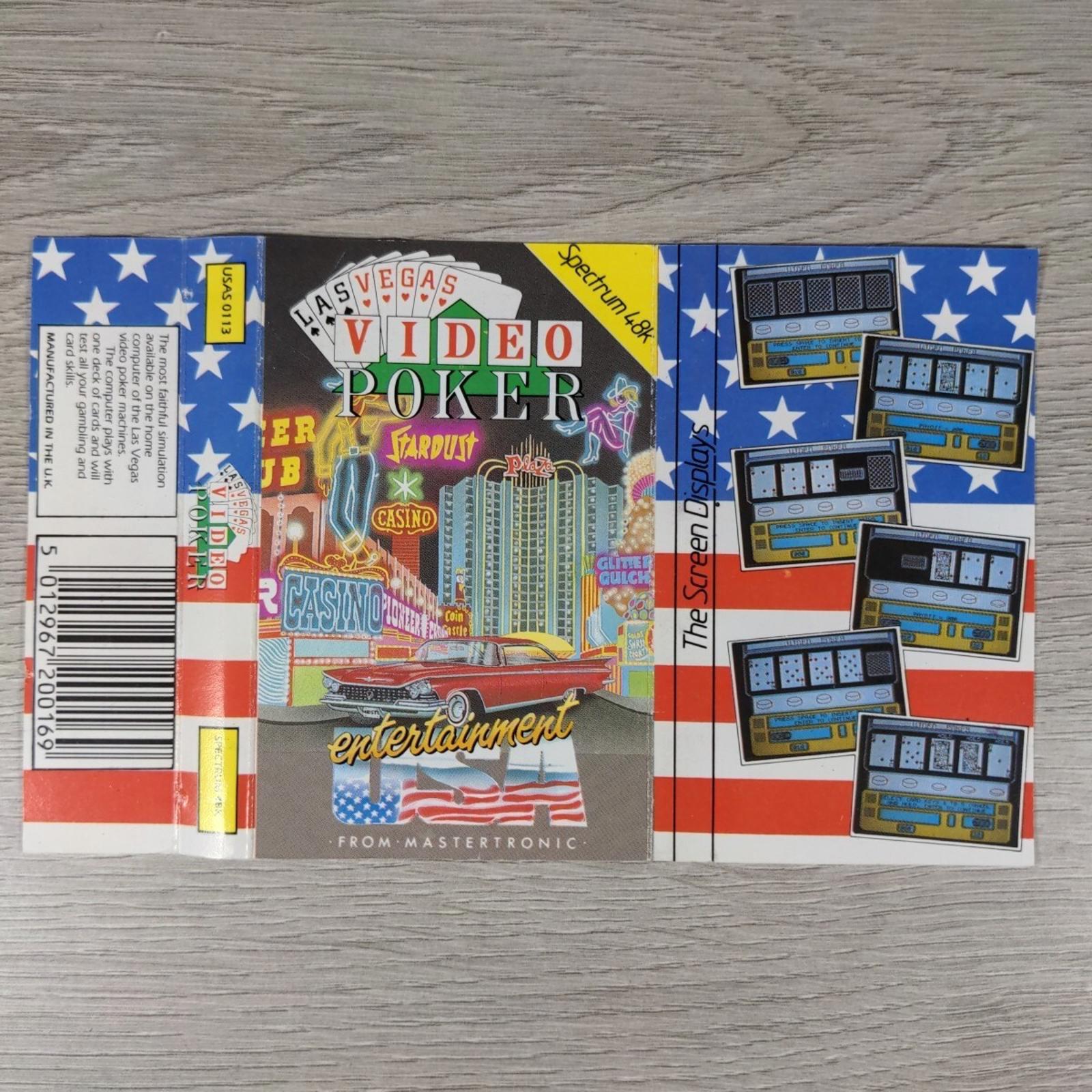 Las Vegas Video Poker ZX Spectrum 48K Game Cassette Tested & Working
