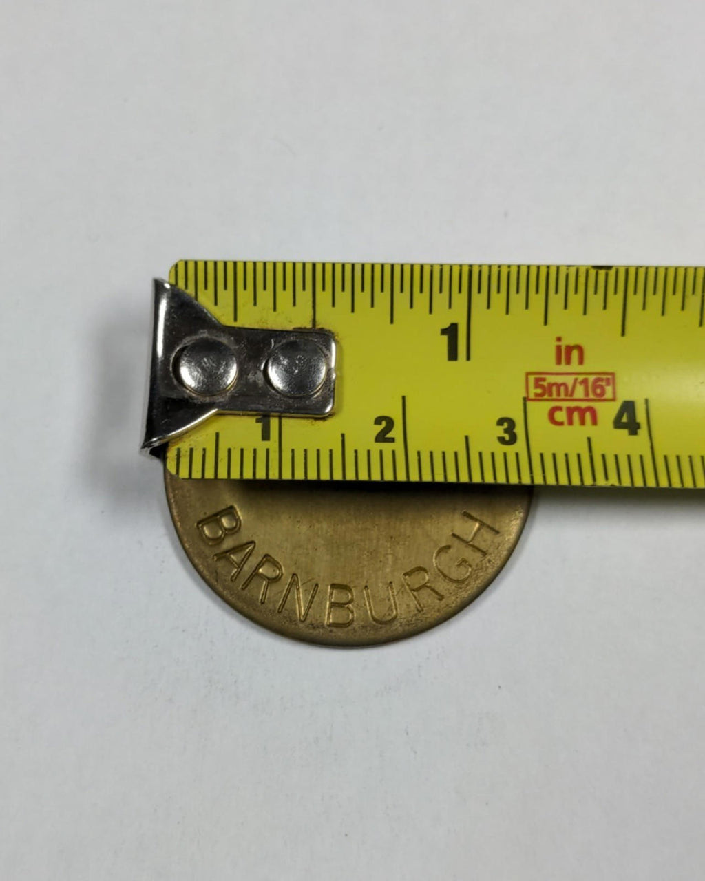Barnburgh Colliery Blank Brass Miners Pit Check Token Mining Memorabilia