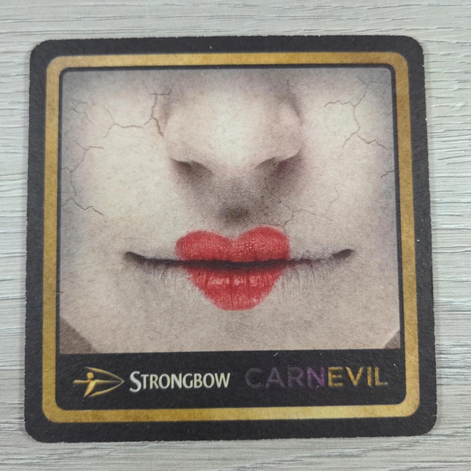 Strongbow 4 x Vintage Beer Mats Pub Bar Coaster Breweriana - Retrorama UK