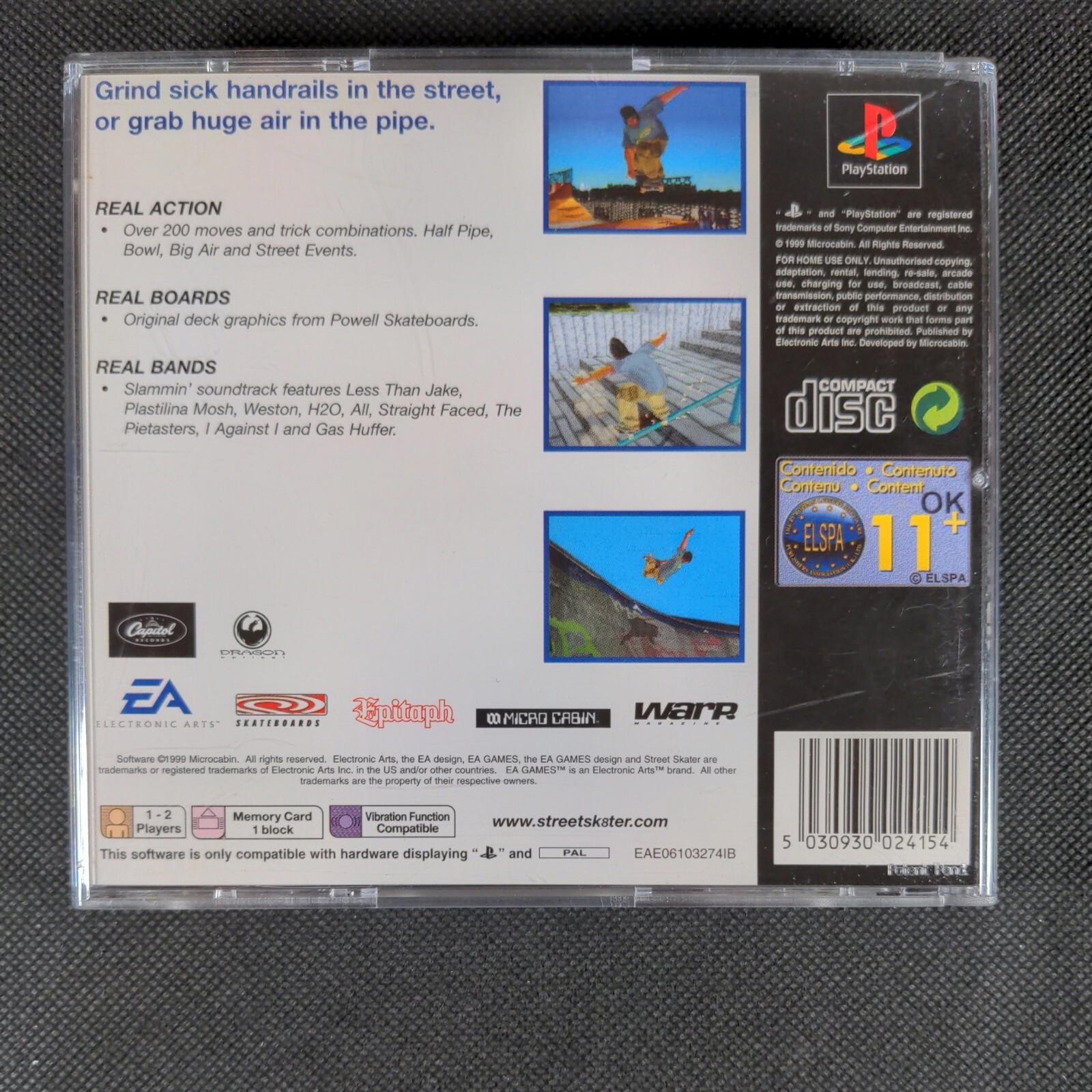 Street Skater  Playstation 1 Classics PS1 Game PAL Region EA Games