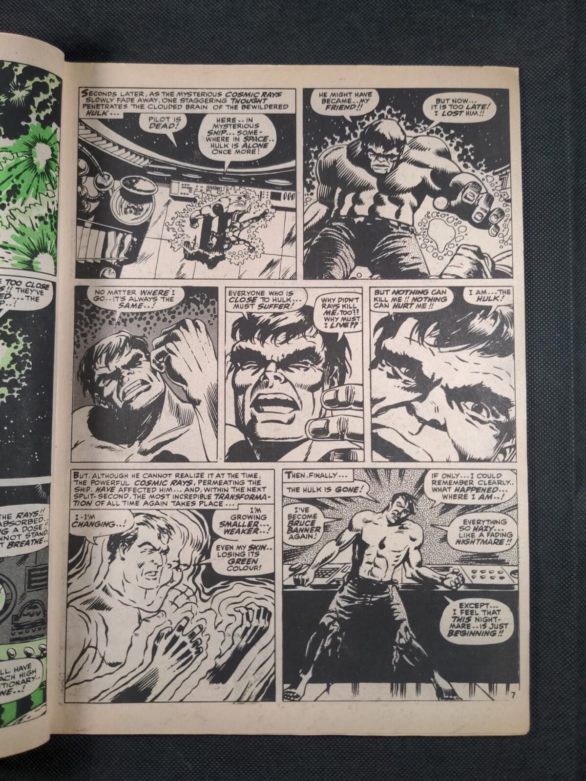 Mighty World of Marvel Issue No 40 July 1973 Vintage Marvel UK Comic