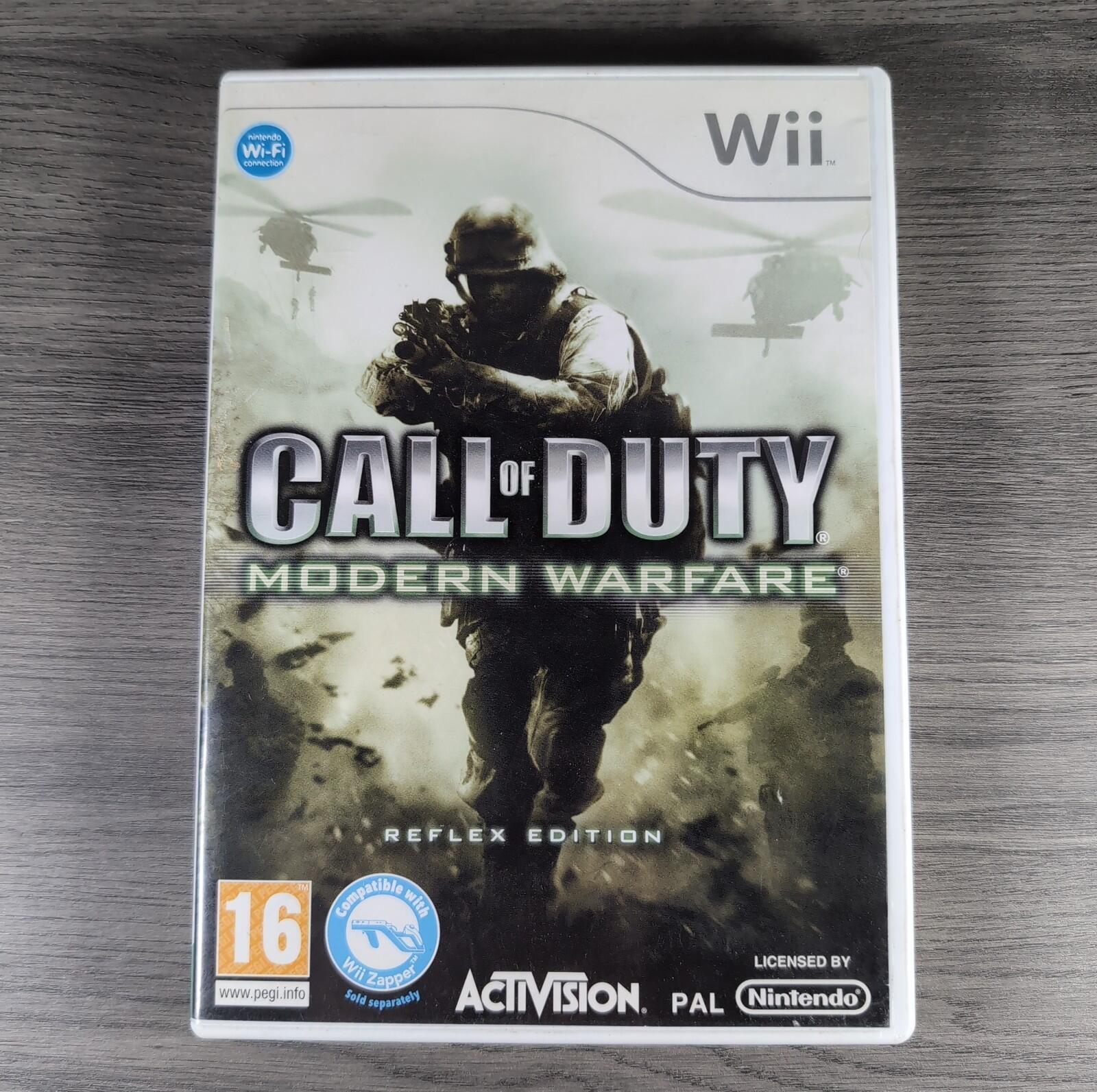 Call Of Duty Modern Warfare Reflex Edition Nintendo Wii Game Tested VGC Disk