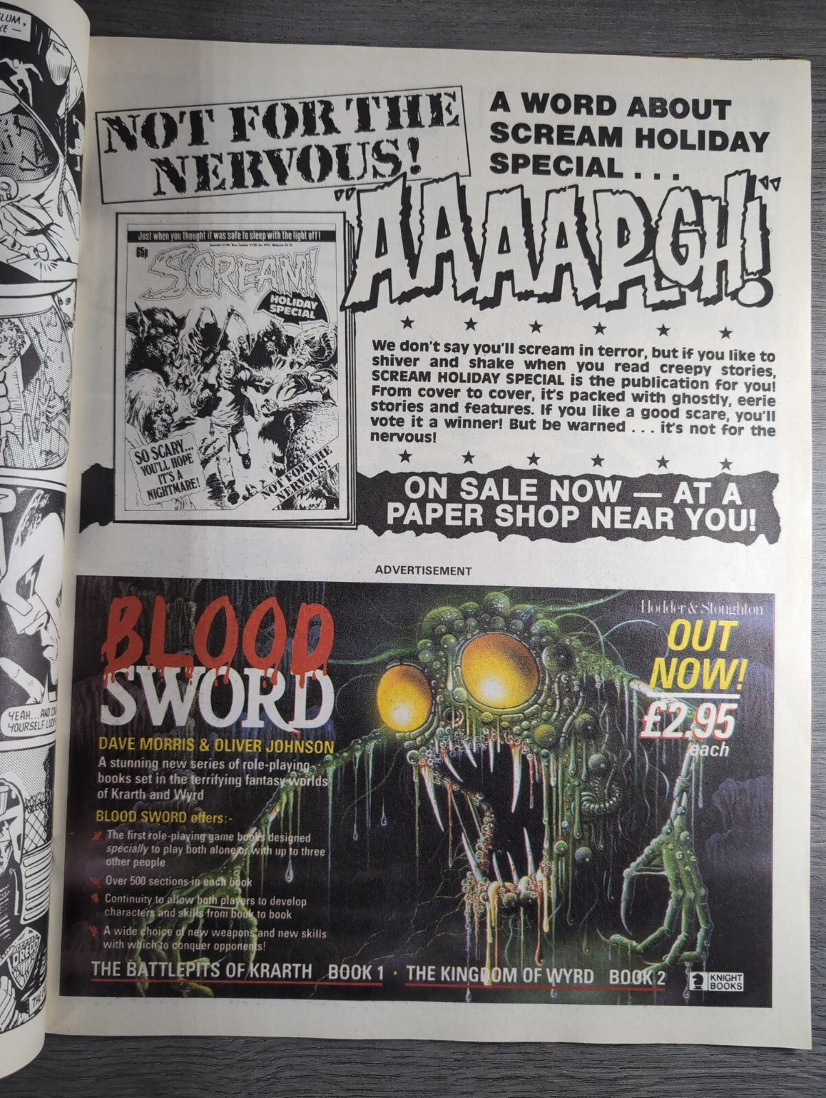2000AD Prog 523 Featuring Judge Dread Comic 23rd May 1987 Vintage Retro Comic