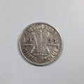 1944 George VI Sterling Silver 3D Threepence Coin Australia Vintage Coin