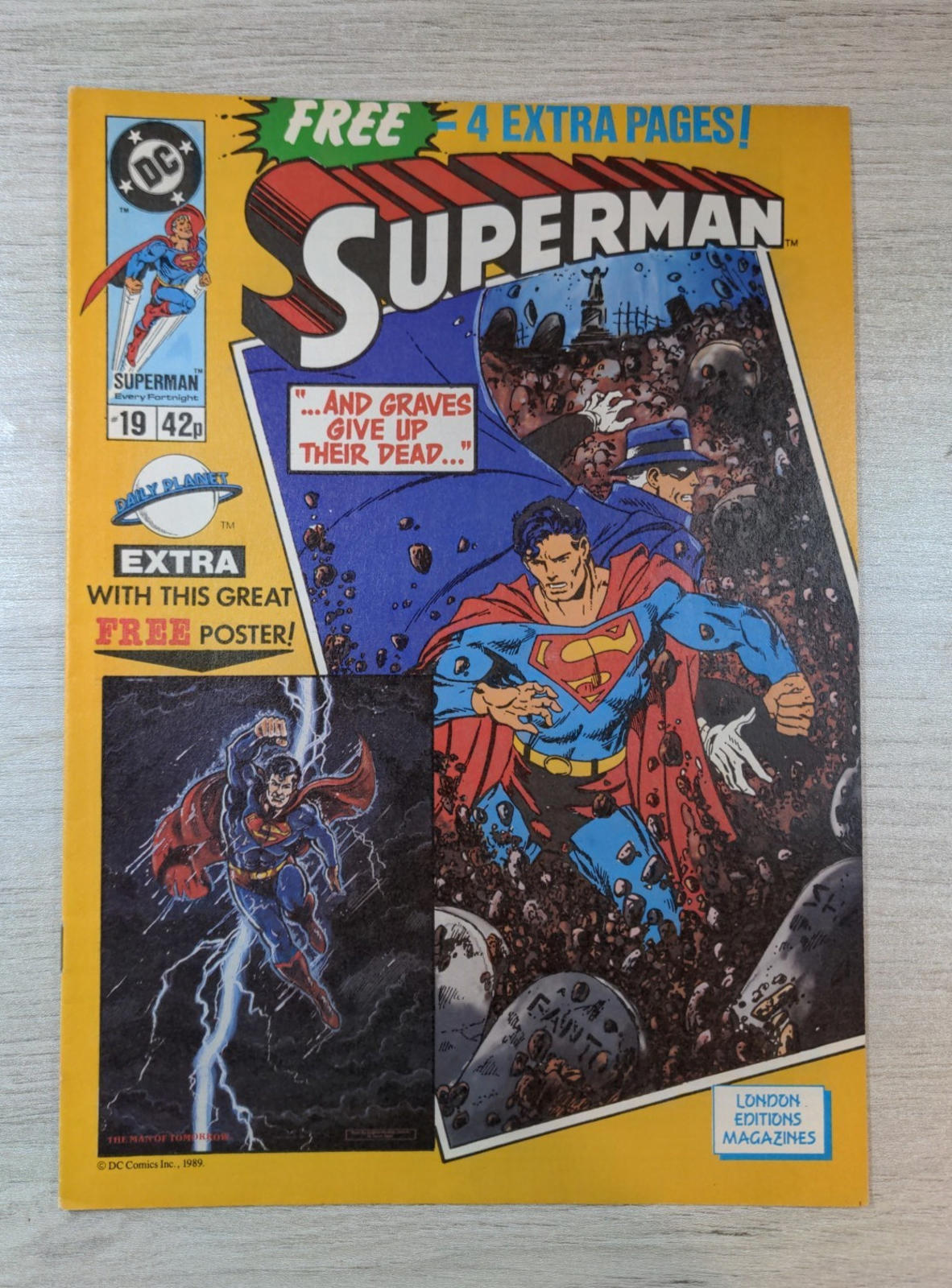 DC Comics Superman Issue No #19 1989 Vintage Comic