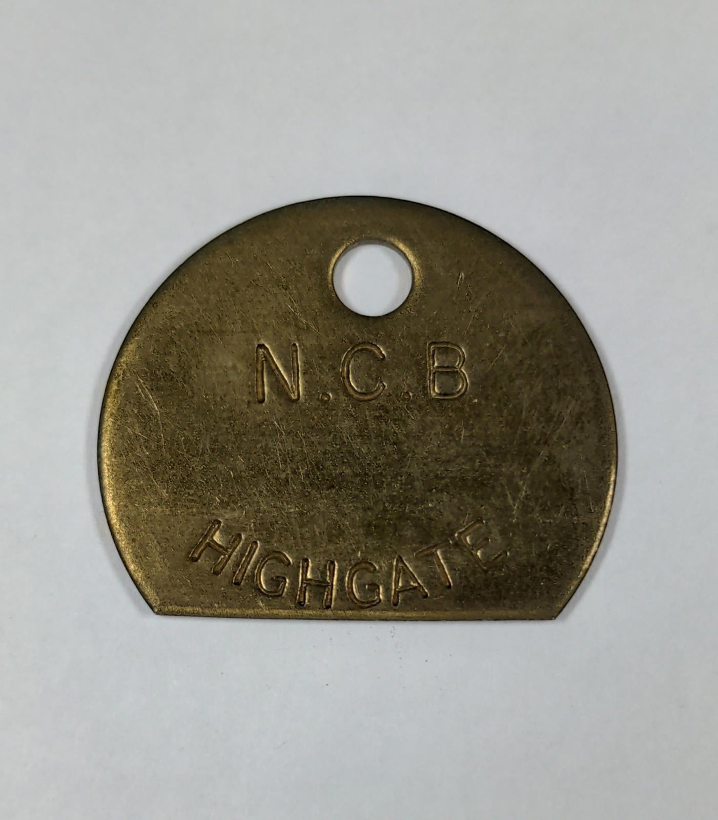 Highgate Colliery Brass Miners Pit Check Token Mining Memorabilia