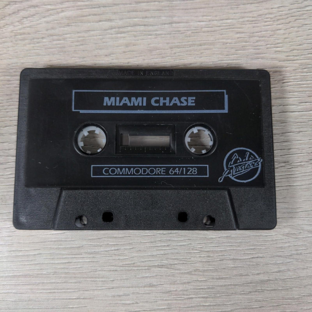 Miami Chase Commodore 64 C64 Video Game Cassette Code Masters Tested & Working