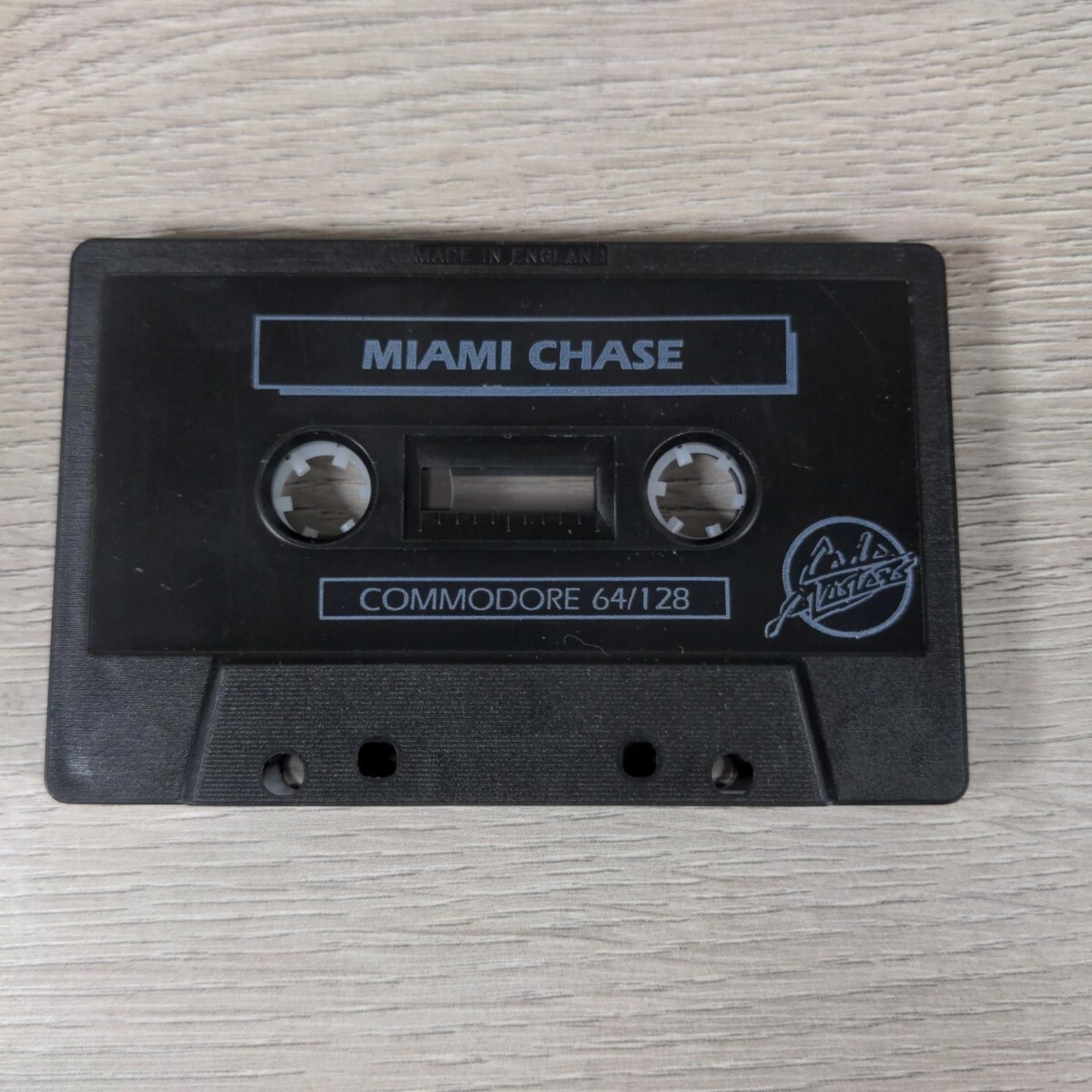 Miami Chase Commodore 64 C64 Video Game Cassette Code Masters Tested & Working