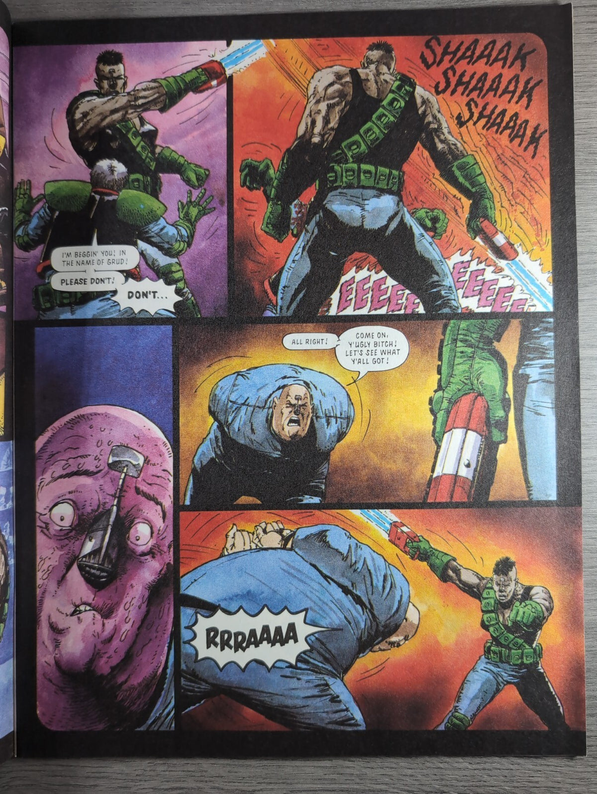 2000AD Prog 849 Featuring Judge Dredd Comic 21st Aug 1993 Vintage Retro Comic
