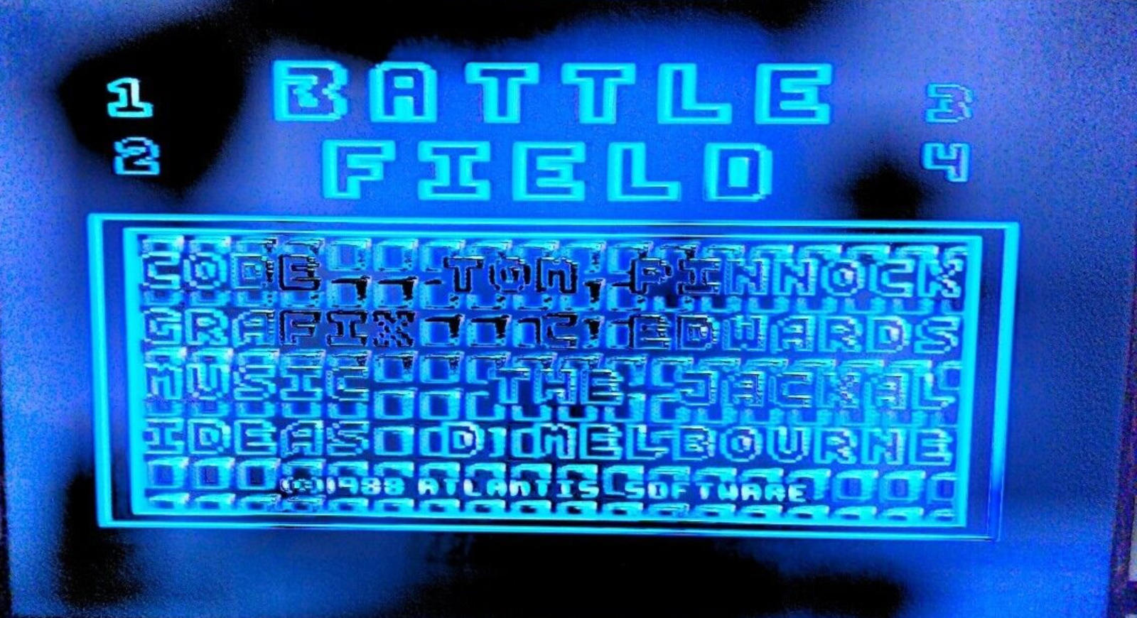 Battle Field Commodore 64 C64 Game Cassette Atlantis Tested & Working