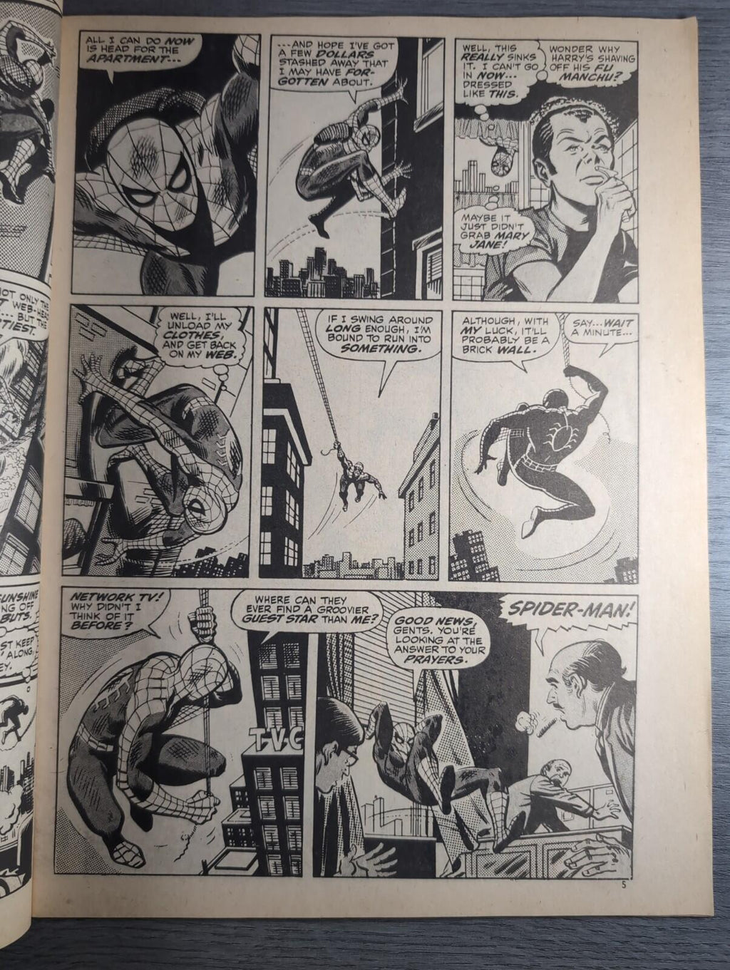 Spider-Man Comics Weekly No 101 Marvel Comics UK 18th January 1975 Vintage Comic