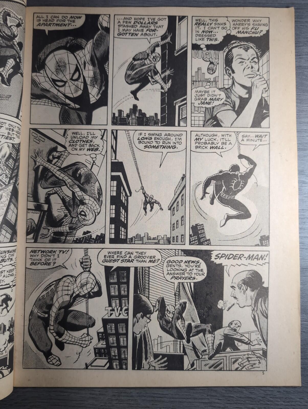 Spider-Man Comics Weekly No 101 Marvel Comics UK 18th January 1975 Vintage Comic