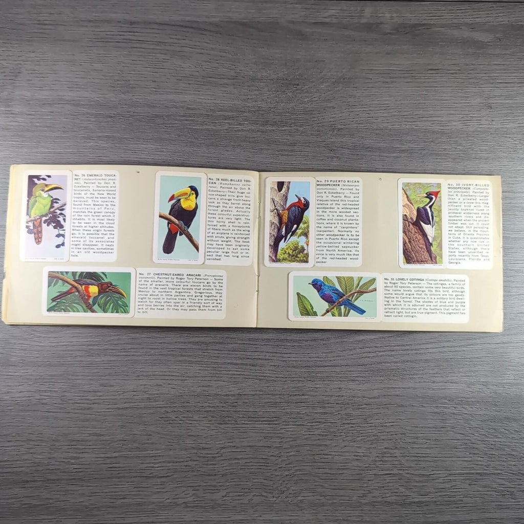 Brooke Bond Tea Picture Card Album No 6 Tropical Birds Complete Set Canada Issue