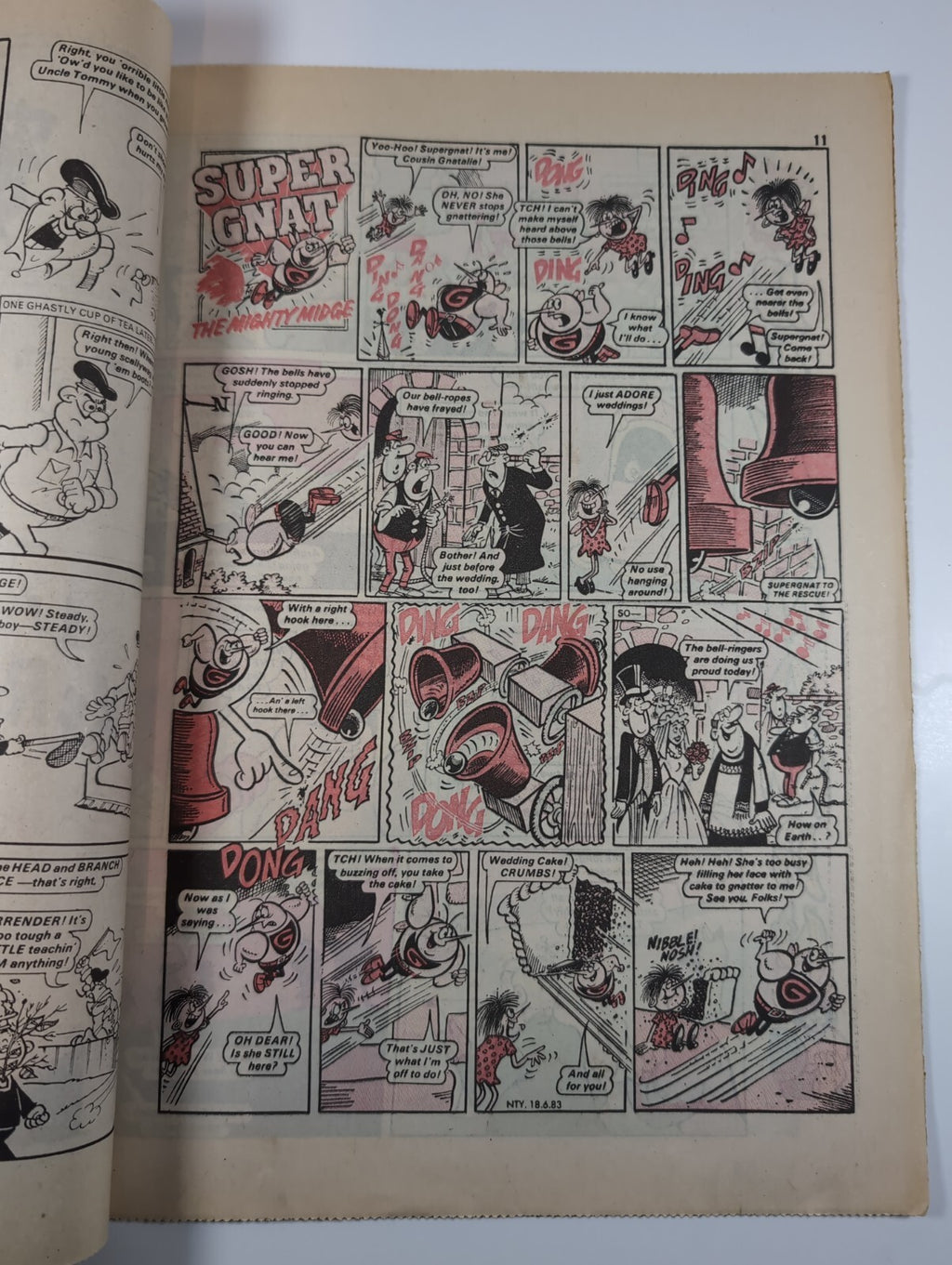 Nutty Comic Featuring Bananaman Issue No. 175 June 18th 1983 Vintage Retro Comic
