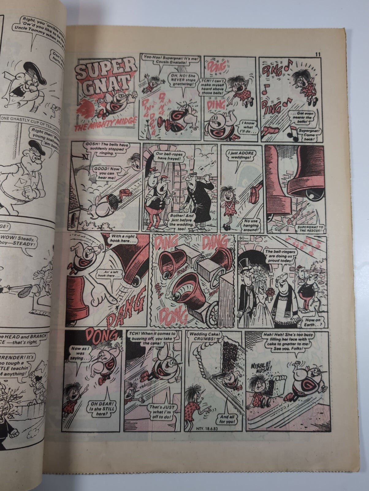 Nutty Comic Featuring Bananaman Issue No. 175 June 18th 1983 Vintage Retro Comic