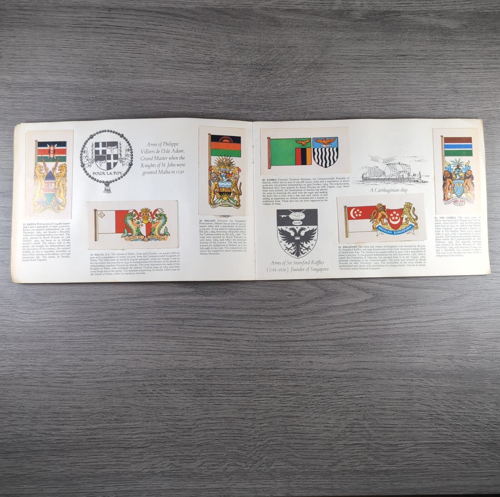 Brooke Bond Tea Picture Cards Album Flags & Emblems Of The World Complete Set