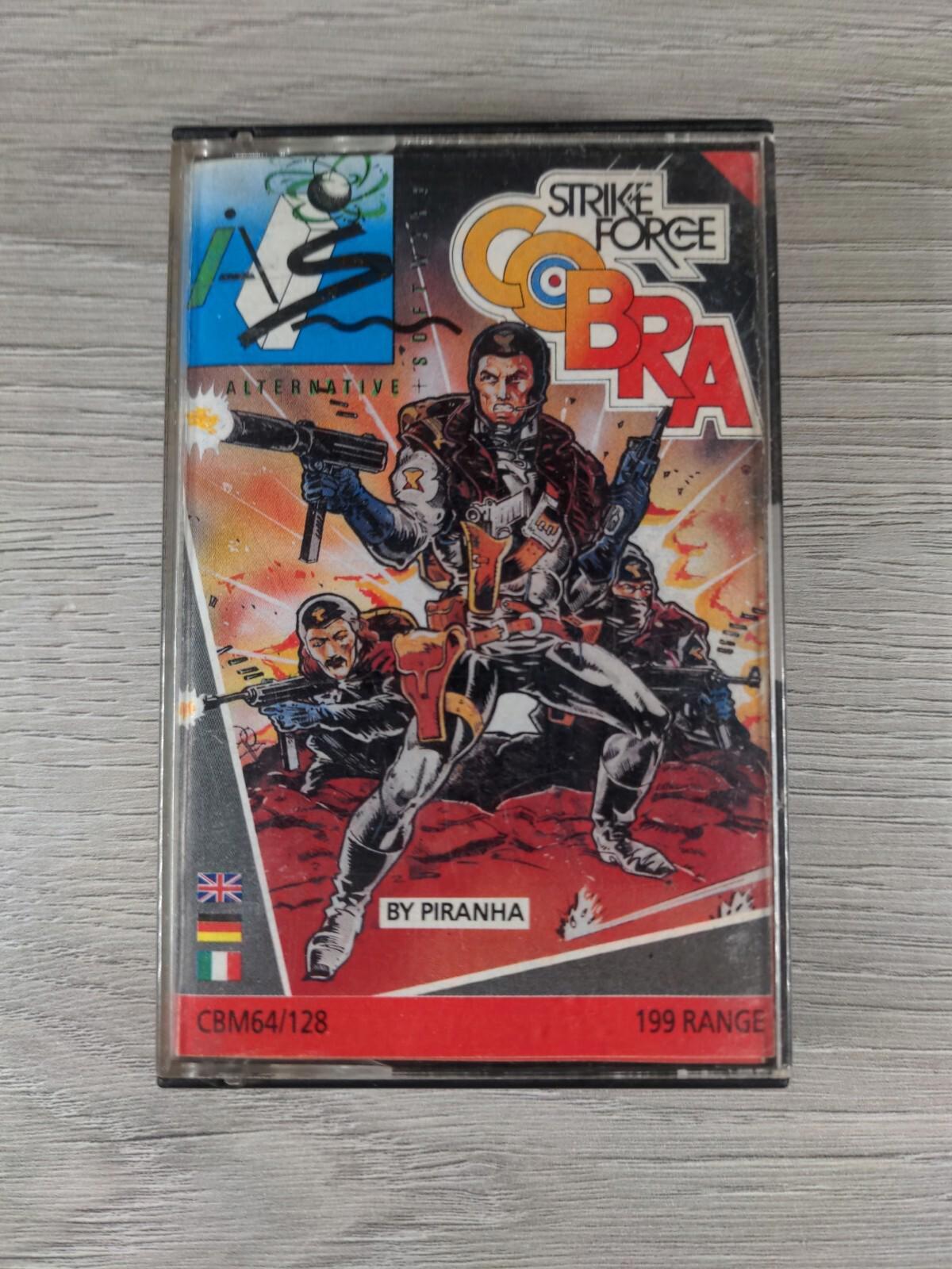 Strike Force Cobra Commodore 64 C64 Game Cassette Tested & Working  Vintage Game